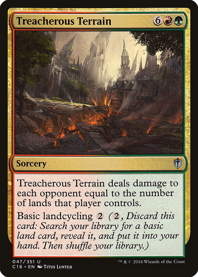 Treacherous Terrain [Commander 2016] | Cracking-Singles