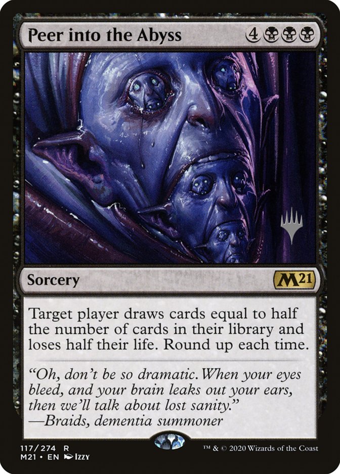 Peer into the Abyss (Promo Pack) [Core Set 2021 Promos] | Cracking-Singles
