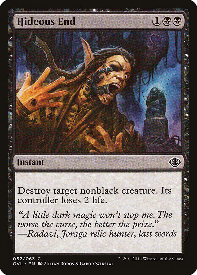 Hideous End (Garruk vs. Liliana) [Duel Decks Anthology] | Cracking-Singles