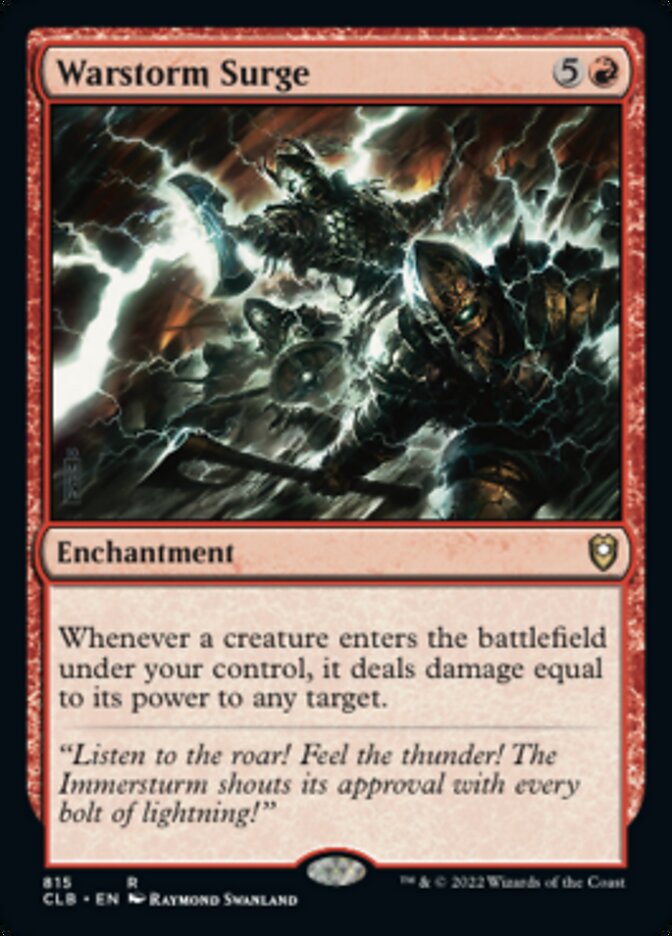 Warstorm Surge [Commander Legends: Battle for Baldur's Gate] | Cracking-Singles