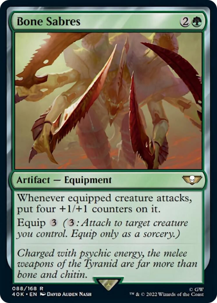 Bone Sabres (Surge Foil) [Universes Beyond: Warhammer 40,000] | Cracking-Singles