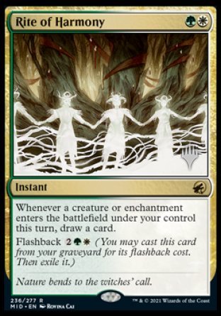 Rite of Harmony (Promo Pack) [Innistrad: Midnight Hunt Promos] | Cracking-Singles