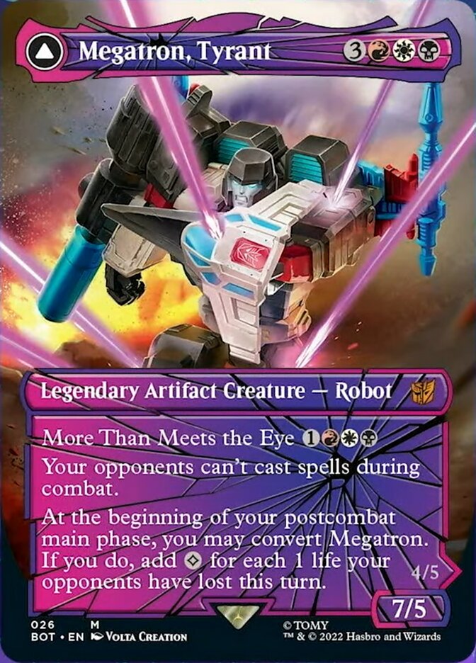 Megatron, Tyrant // Megatron, Destructive Force (Shattered Glass) [Transformers] | Cracking-Singles