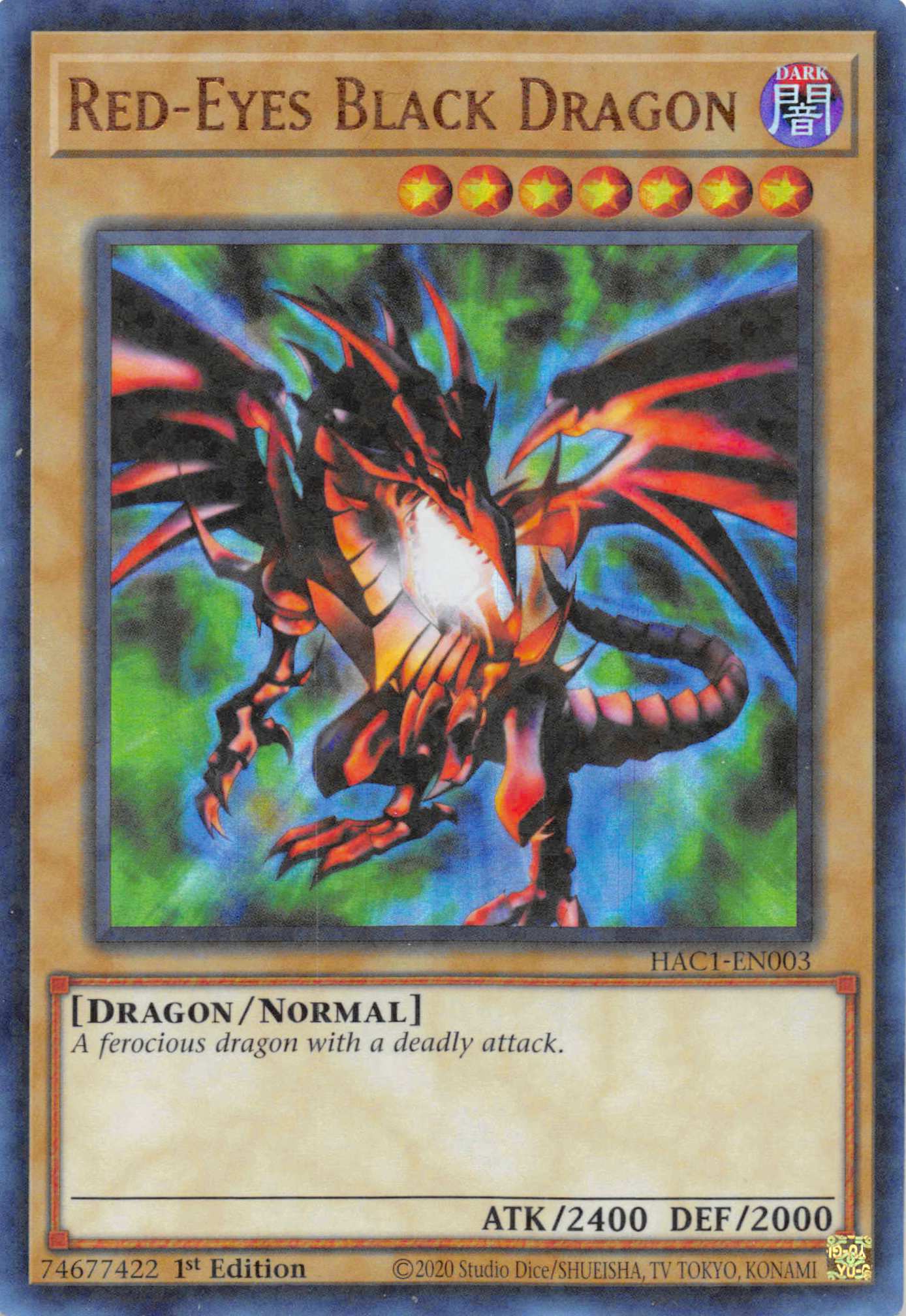 Red-Eyes Black Dragon (Duel Terminal) [HAC1-EN003] Parallel Rare | Cracking-Singles
