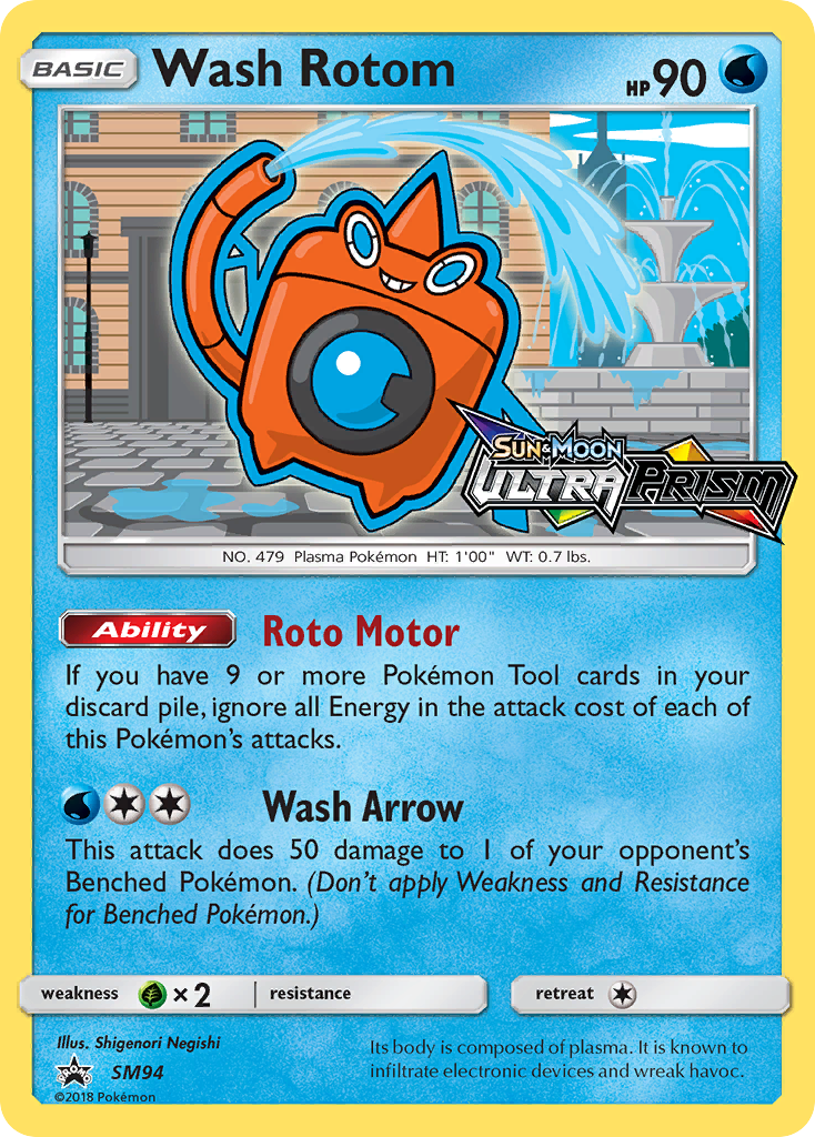 Wash Rotom (SM94) [Sun & Moon: Black Star Promos] | Cracking-Singles