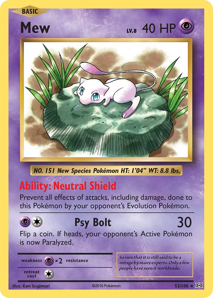 Mew (53/108) (Theme Deck Exclusive) [XY: Evolutions] | Cracking-Singles