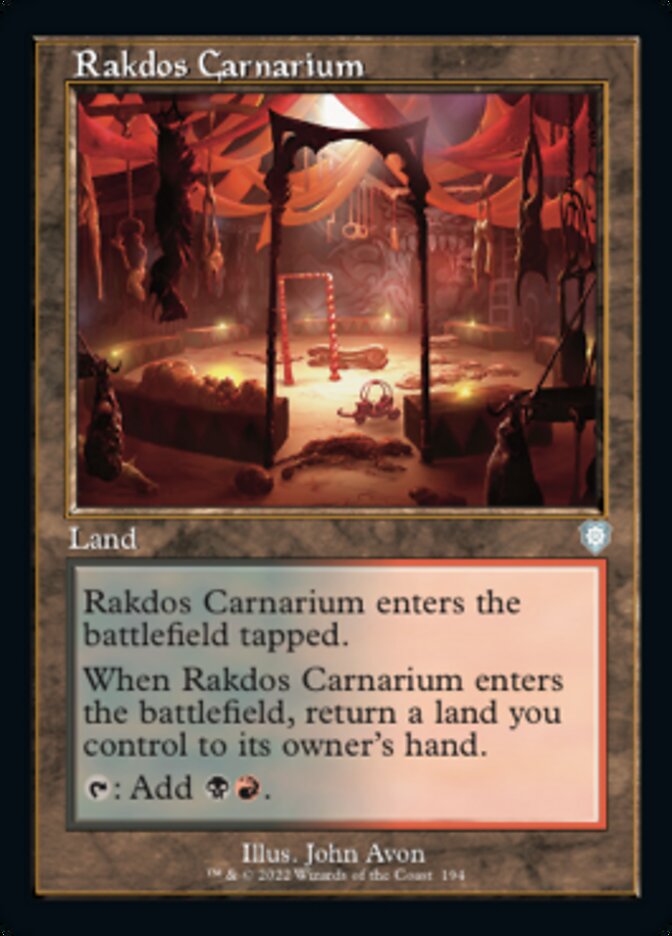 Rakdos Carnarium (Retro) [The Brothers' War Commander] | Cracking-Singles