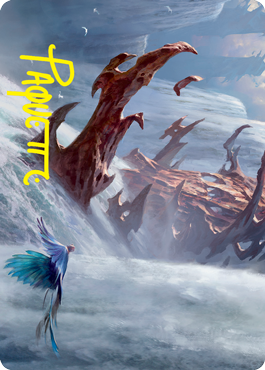 Island Art Card (Gold-Stamped Signature) [Strixhaven: School of Mages Art Series] | Cracking-Singles