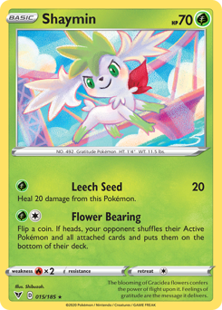Shaymin (015/185) [Sword & Shield: Vivid Voltage] | Cracking-Singles