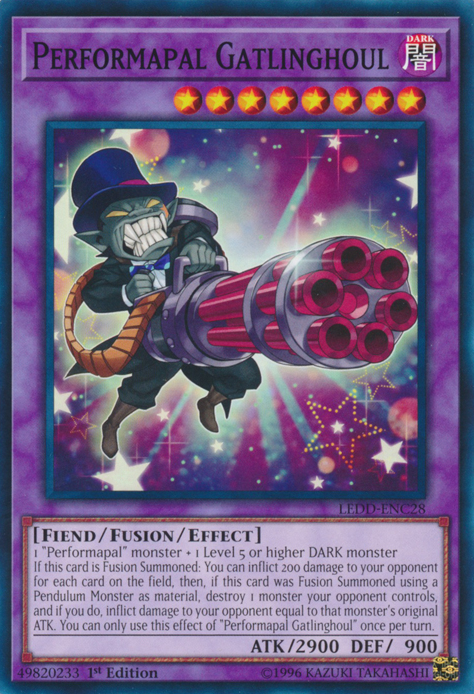 Performapal Gatlinghoul [LEDD-ENC28] Common | Cracking-Singles