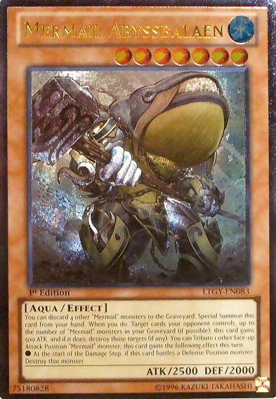Mermail Abyssbalaen [LTGY-EN083] Ultimate Rare | Cracking-Singles
