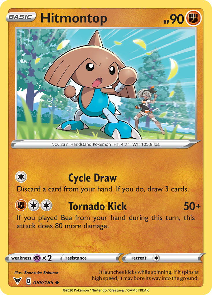 Hitmontop (088/185) [Sword & Shield: Vivid Voltage] | Cracking-Singles