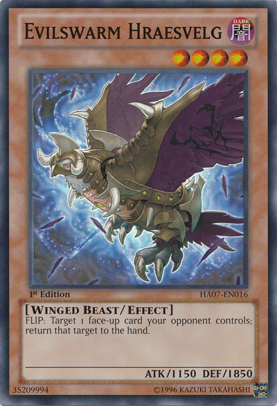 Evilswarm Hraesvelg [HA07-EN016] Super Rare | Cracking-Singles