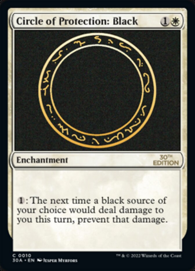 Circle of Protection: Black [30th Anniversary Edition] | Cracking-Singles