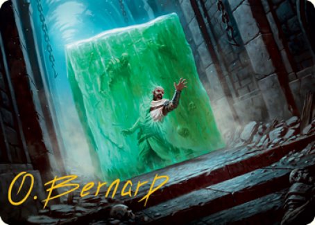 Gelatinous Cube Art Card (Gold-Stamped Signature) [Dungeons & Dragons: Adventures in the Forgotten Realms Art Series] | Cracking-Singles
