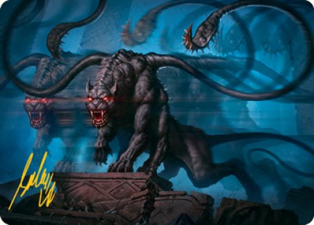 Displacer Beast Art Card (Gold-Stamped Signature) [Dungeons & Dragons: Adventures in the Forgotten Realms Art Series] | Cracking-Singles