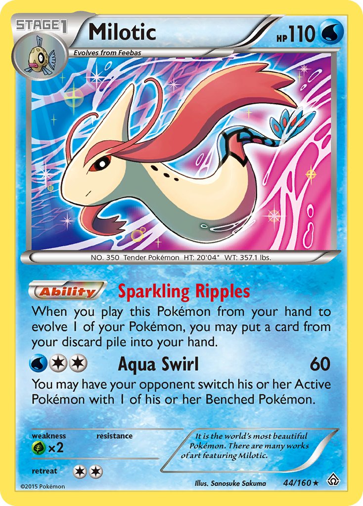 Milotic (44/160) (Theme Deck Exclusive) [XY: Primal Clash] | Cracking-Singles