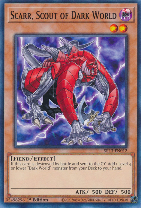 Scarr, Scout of Dark World [SR13-EN012] Common | Cracking-Singles