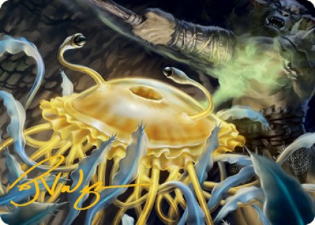 Flumph Art Card (Gold-Stamped Signature) [Dungeons & Dragons: Adventures in the Forgotten Realms Art Series] | Cracking-Singles