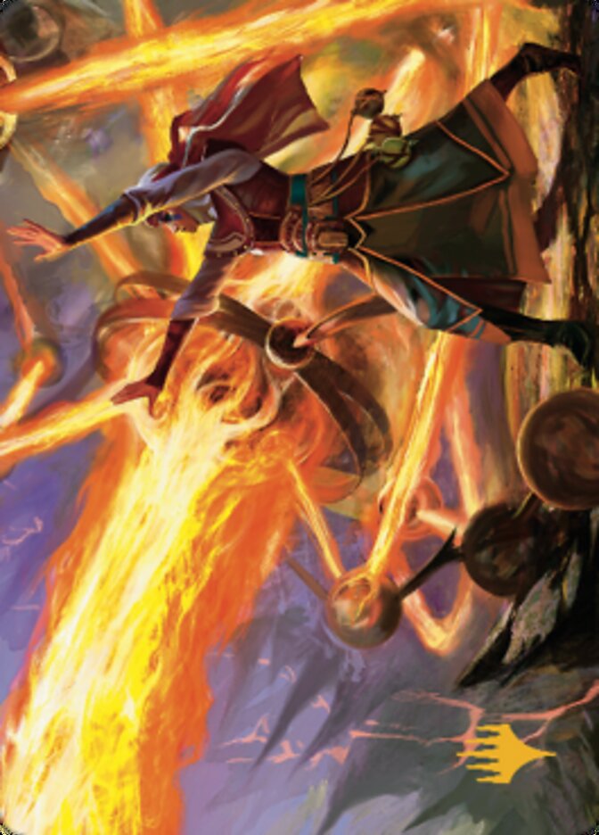 Ghitu Amplifier Art Card (Gold-Stamped Signature) [Dominaria United Art Series] | Cracking-Singles