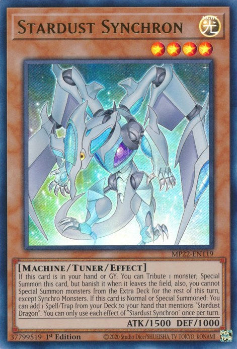Stardust Synchron [MP22-EN119] Ultra Rare | Cracking-Singles
