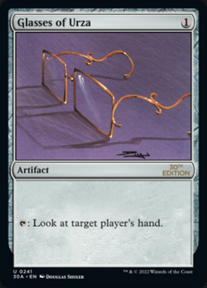 Glasses of Urza [30th Anniversary Edition] | Cracking-Singles