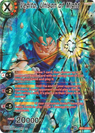 Vegito, Unison of Might (SPR) [BT10-003] | Cracking-Singles