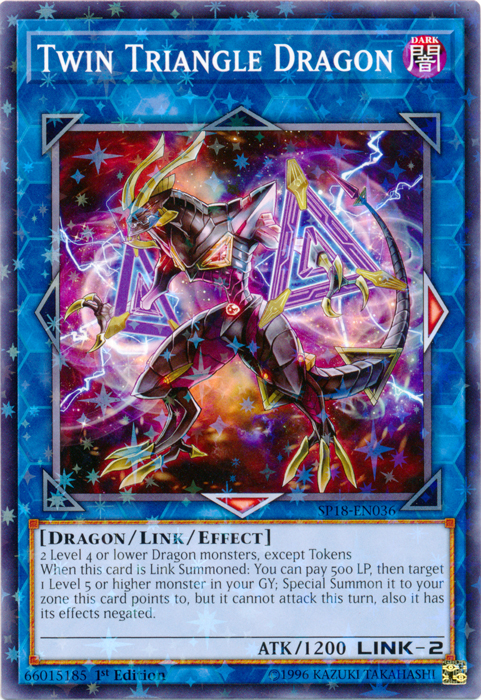 Twin Triangle Dragon [SP18-EN036] Starfoil Rare | Cracking-Singles