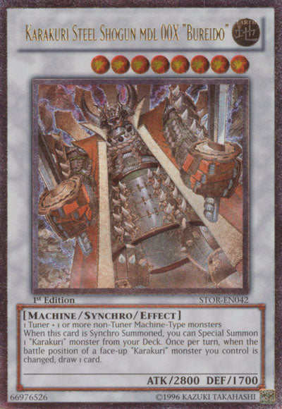 Karakuri Steel Shogun mdl 00X "Bureido" [STOR-EN042] Ultimate Rare | Cracking-Singles