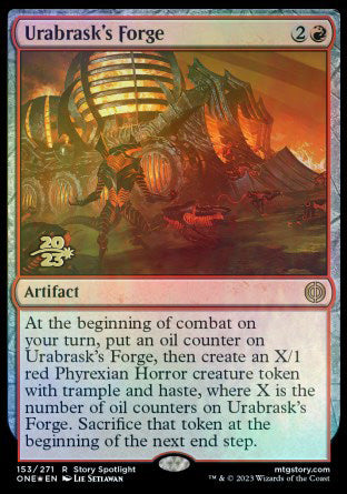 Urabrask's Forge [Phyrexia: All Will Be One Prerelease Promos] | Cracking-Singles