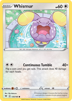 Whismur (135/185) [Sword & Shield: Vivid Voltage] | Cracking-Singles