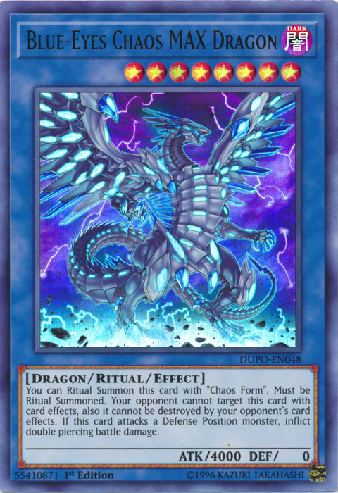 Blue-Eyes Chaos MAX Dragon [DUPO-EN048] Ultra Rare | Cracking-Singles