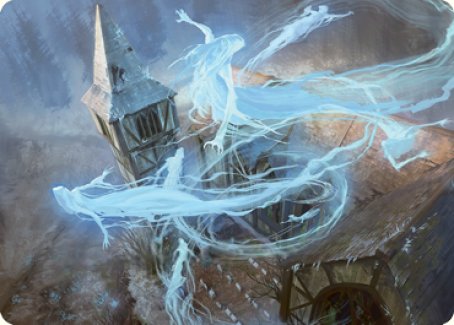 Hallowed Haunting Art Card [Innistrad: Crimson Vow Art Series] | Cracking-Singles