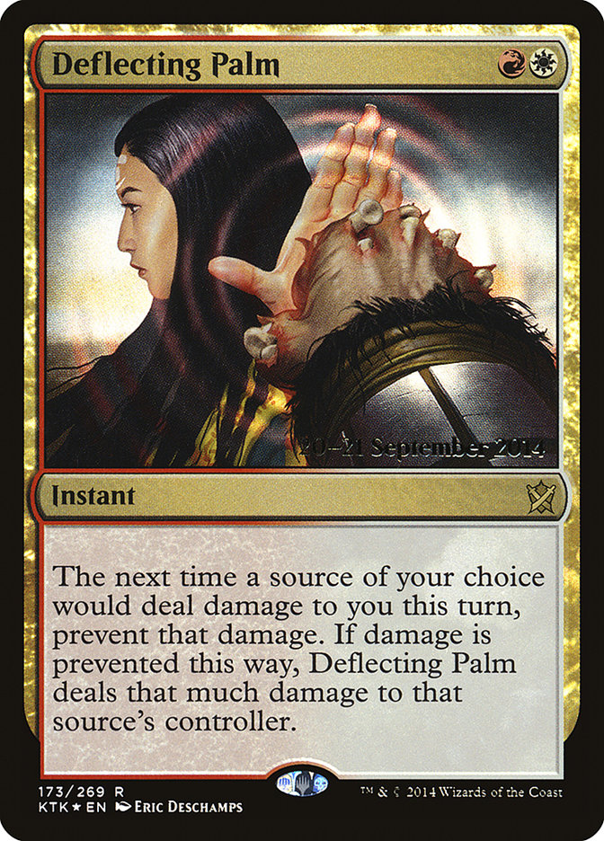 Deflecting Palm  [Khans of Tarkir Prerelease Promos] | Cracking-Singles