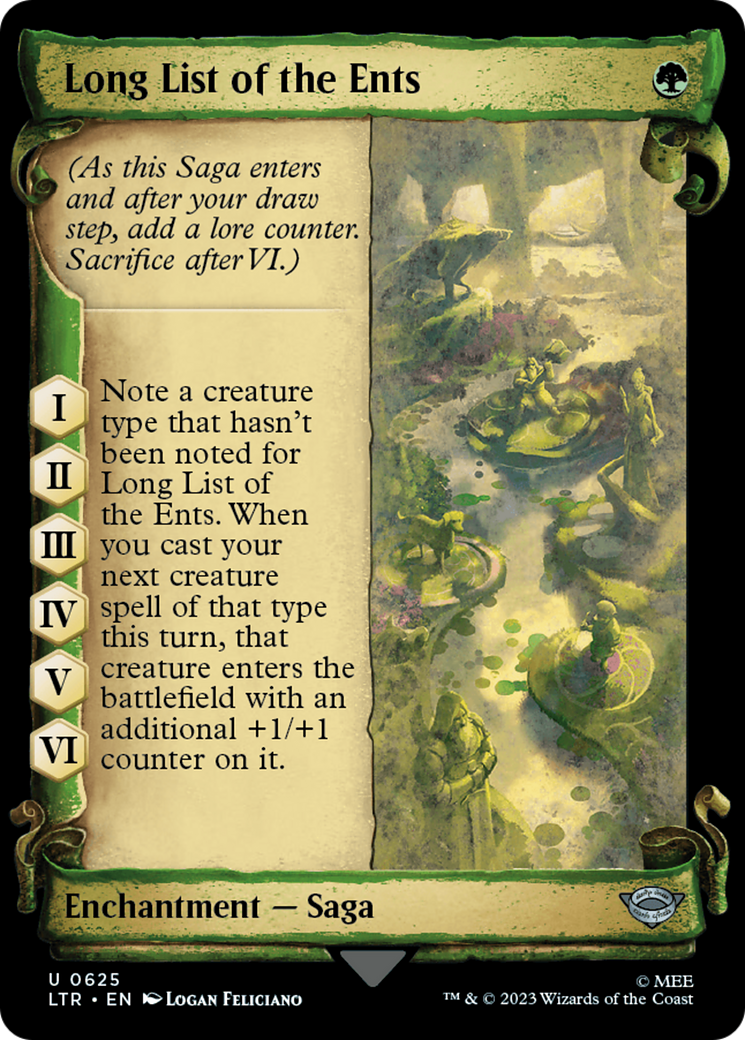 Long List of the Ents [The Lord of the Rings: Tales of Middle-Earth Showcase Scrolls] | Cracking-Singles