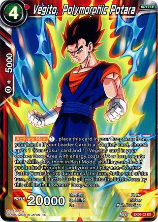 Vegito, Polymorphic Potara [EX06-02] | Cracking-Singles