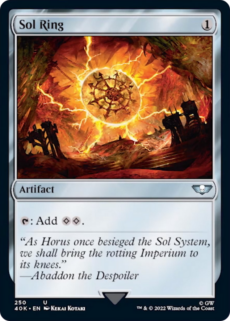 Sol Ring (250) (Surge Foil) [Universes Beyond: Warhammer 40,000] | Cracking-Singles