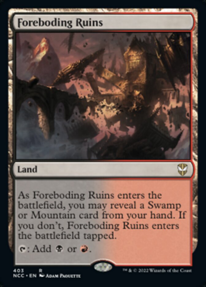 Foreboding Ruins [Streets of New Capenna Commander] | Cracking-Singles