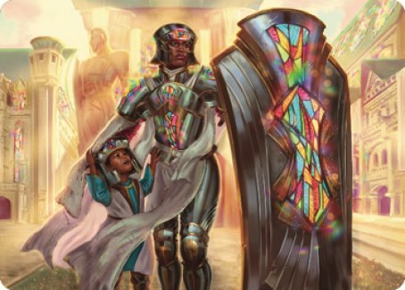Guardian of New Benalia Art Card [Dominaria United Art Series] | Cracking-Singles