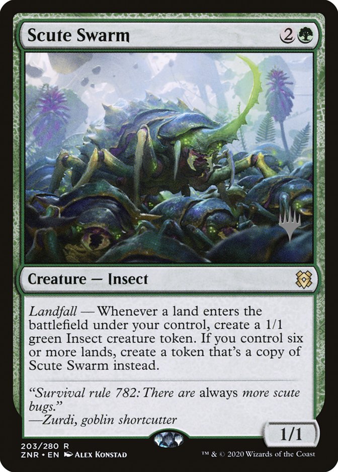 Scute Swarm (Promo Pack) [Zendikar Rising Promos] | Cracking-Singles