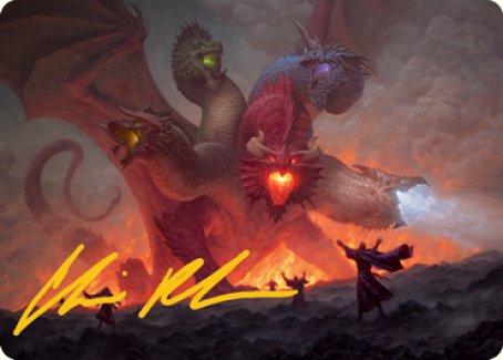 Tiamat Art Card (Gold-Stamped Signature) [Dungeons & Dragons: Adventures in the Forgotten Realms Art Series] | Cracking-Singles
