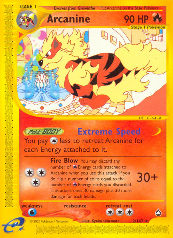 Arcanine (2/147) [Aquapolis] | Cracking-Singles
