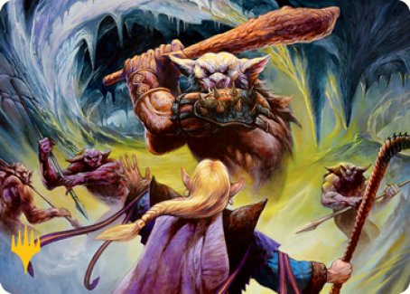 Den of the Bugbear (Dungeon Module) Art Card (Gold-Stamped Signature) [Dungeons & Dragons: Adventures in the Forgotten Realms Art Series] | Cracking-Singles