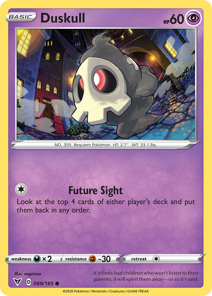 Duskull (069/185) [Sword & Shield: Vivid Voltage] | Cracking-Singles