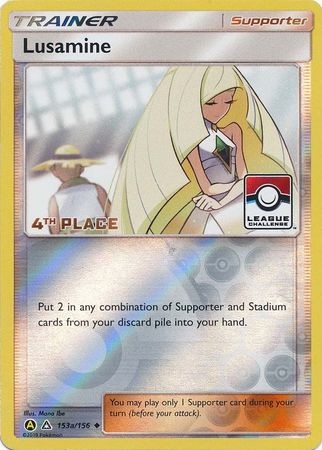 Lusamine (153a/156) (League Challenge Alt Art 4th Place) [Sun & Moon: Ultra Prism] | Cracking-Singles