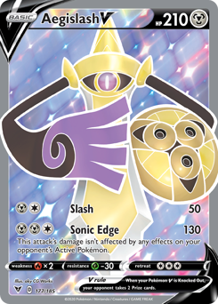Aegislash V (177/185) [Sword & Shield: Vivid Voltage] | Cracking-Singles
