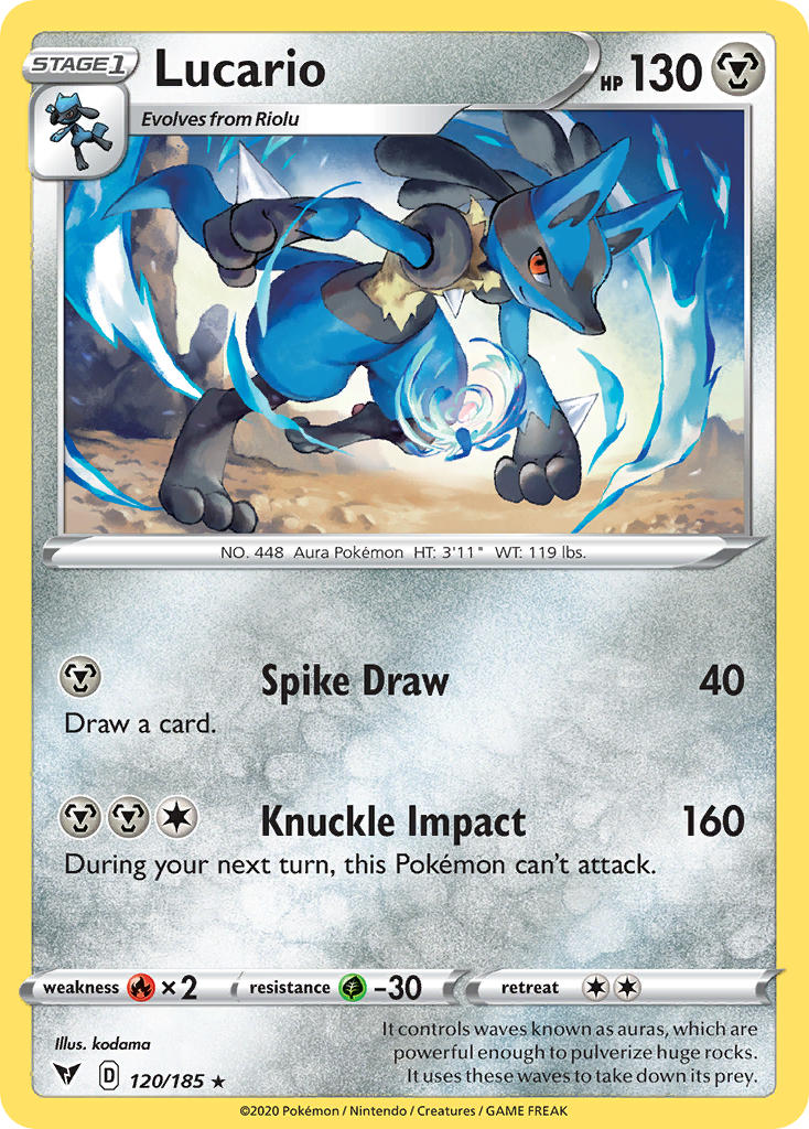 Lucario (120/185) [Sword & Shield: Vivid Voltage] | Cracking-Singles