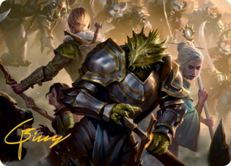 You Come to the Gnoll Camp Art Card (Gold-Stamped Signature) [Dungeons & Dragons: Adventures in the Forgotten Realms Art Series] | Cracking-Singles