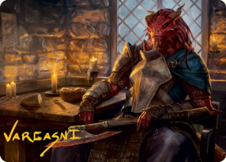 Jaded Sell-Sword Art Card (Gold-Stamped Signature) [Dungeons & Dragons: Adventures in the Forgotten Realms Art Series] | Cracking-Singles