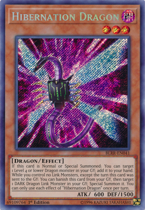 Hibernation Dragon [BLRR-EN041] Secret Rare | Cracking-Singles